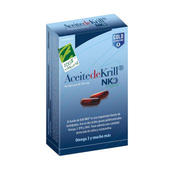 Aceite De Krill Nko 40 Cap De 500 Mg 100%natura