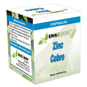 Zinc + Cobre 50 Caps Ergosphere