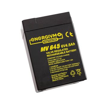 Batería Plomo Energivm Mv645 6v 4.5ah