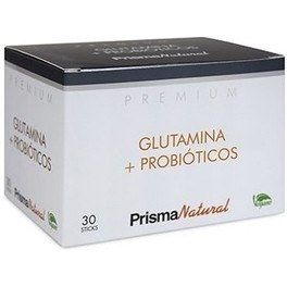 Prisma Natural Premium Glutamina + Probióticos 30 Sticks X 4,37 Gr