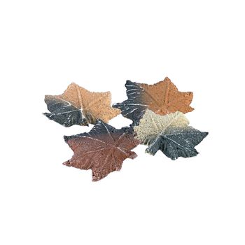 Hojas Decorativas De Fibra Cerámica Para Chimenea. Pack De 4 Uds