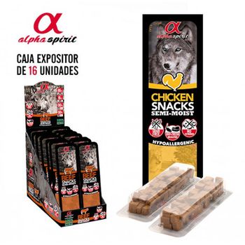 Alpha Spirit Snack Tacos Pollo Para Perro Pack 16 X 35 Gr