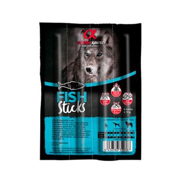 Alpha Spirit Ristra De Barritas De Pescado Para Perros 16 Envases Con 4x10g