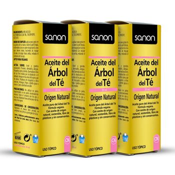 Pack 3  Aceite Esencial Del Árbol Del Té 30 Ml  Sanon