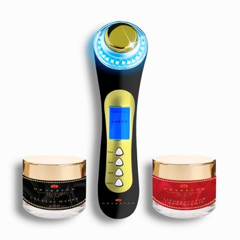 Rejuvenecedor Facial Por Ultrasonidos Drakefor Dkf-m015 Black & Cosmetic Luxe