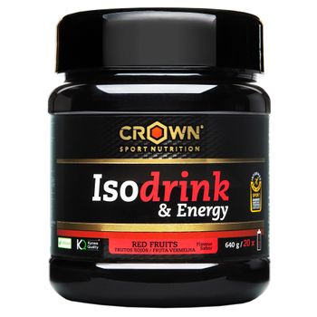 Crown Sport Nutrition Isodrink & Energy 640 G - Isotónico Con Distintos Carbohidratos, Sales Minerales, Bcaa,  Glutamina, Sabor Y Textura Suaves, Sin Alérgenos