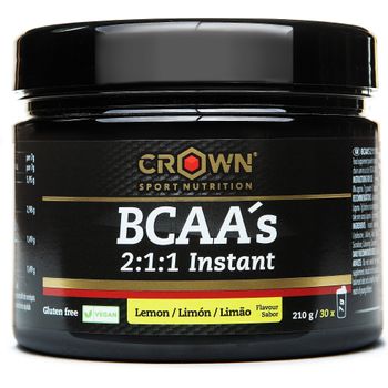 Crown Sport Nutrition Bcaa 2:1:1 Instant 210 G. Disolución Instantánea Y Alta Pureza