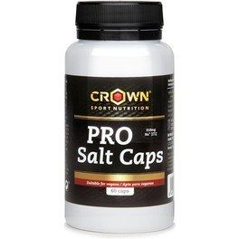 Crown Sport Nutrition Pro Salt Caps 60 Caps, Sales Con 310 Mg/sodio Por Cápsula Y 4 Minerales, Sin Alérgenos