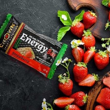 Crown Sport Nutrition - Energy Vegan Bar 1 X 60 G - Barrita Energética 100 % Vegana - Sin