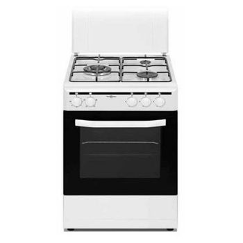 Vitrokitchen RU6060B Cocina de Gas Butano 4 Zonas + Horno Antracita