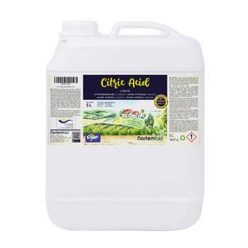 Ácido Cítrico Ecológico 5 L. Nortembio. Cítrico Anhidro Líquido Concentrado. Limpiador-eco Hogar.