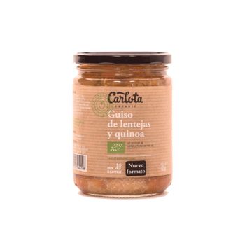Guiso De Lentejas Y Quinoa Bio 425g Carlota Organic