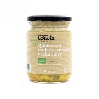 Quinoa Con Verduras Curcuma Y Curry 425g Carlota Organic