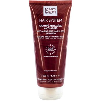 Martiderm Hair System Champú Anticaída Antiaging 200 Ml