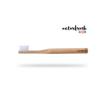 Cepillo Dental Naturbrush Kids Natural Hecho De Bambú Biodegradable