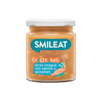 Tarrito De Arroz Con Salmon Y Guisantes Eco Ca Chi Tos Smileat, 230g