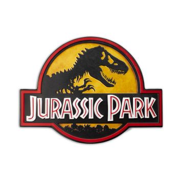 Placa Metalica Jurassic Park Logo