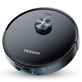 Tesvor S4 - Robot Aspirador Con Tecnología Avanzada De Navegación Láser Lidar, Gran Precisión En La Creación De Mapas Virtuales, 22000 Pa, Hasta 120 Min De Batería