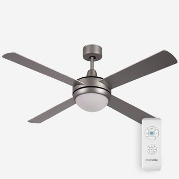 Ventilador De Techo 40w Silencioso Xl Ø152 Cm, Oro- Madera Oscura- Sin Luz-  Wifi + Mando A Distancia, Create - Wind Large Dc con Ofertas en Carrefour