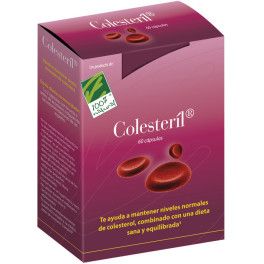 100% Natural Colesteril 90 Cap 2,95mg De Monacolina K