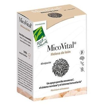 100% Natural Micovital® Melena De León 60 Cápsulas