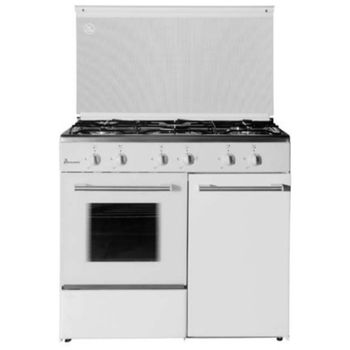 Cocina Gas - Aspes AKGW5900PB, 5 Fuegos, 90 cm, Butano