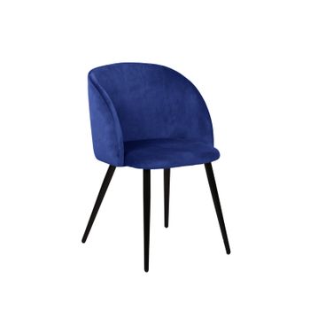 Pack De 2 Sillas De Comedor Estilo Vintage Color Azul Índigo. Modelo Keren