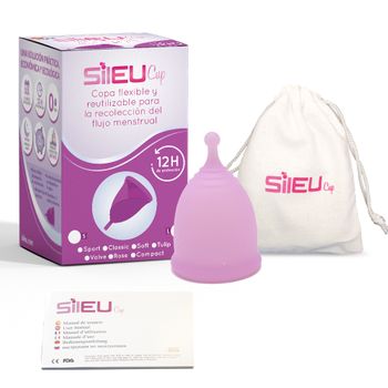 Sileuclean Esterilizador Copa Menstrual Plegable Rojo