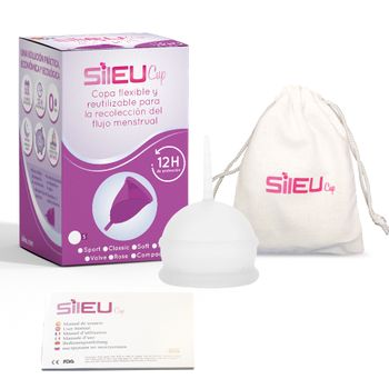 Copa Menstrual Sileucup Bell, Talla L, Transparente