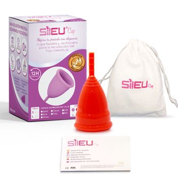 Copa Menstrual Sileucup Sport, Talla S, Rojo