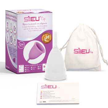 Copa Menstrual Sileucup Sport, Talla S, Transparente