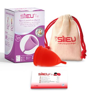 Copa Menstrual Sileucup Soft, Talla S, Rojo