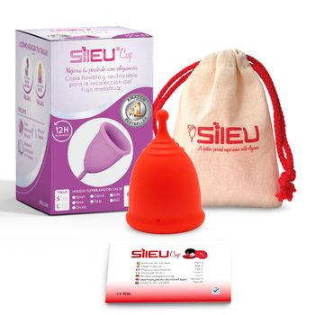 Copa Menstrual Sileucup Divine, Talla S, Rojo