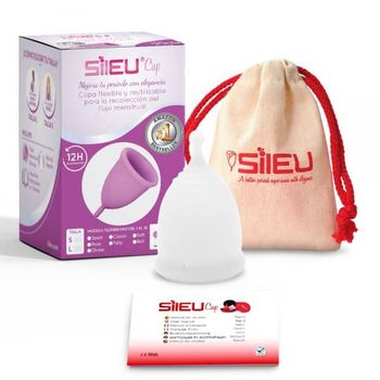 Copa Menstrual Sileucup Divine, Talla L, Transparente