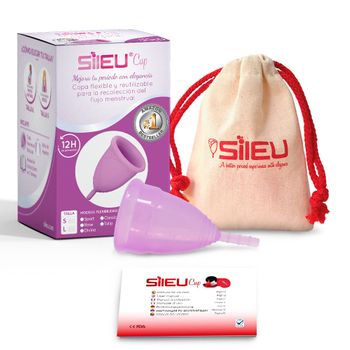 Copa Menstrual Sileucup Sport, Talla S + L, Morado