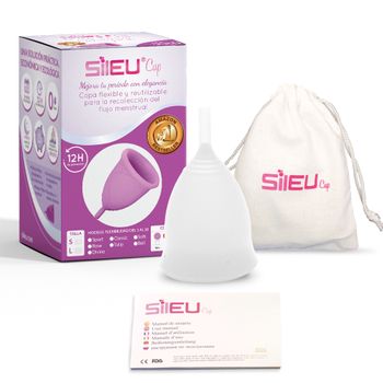 Copa Menstrual Sileucup Tulip, Talla S + L, Transparente