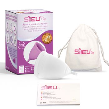 Copa Menstrual Sileucup Soft, Talla S + L, Transparente