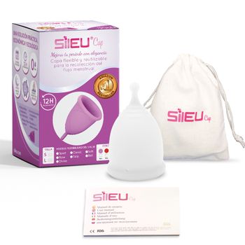 Copa Menstrual Sileucup Divine, Talla S + L, Transparente