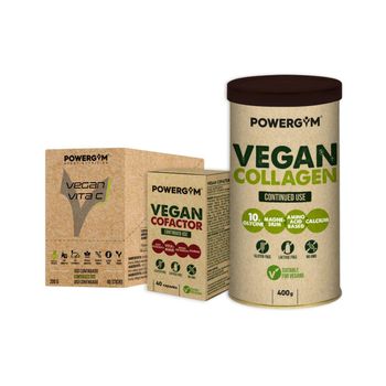 Pack Vegano Regenerador Powergym (vitamina C + Colágeno + Cofactor)