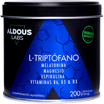 Triptófano Con Melatonina, Magnesio, Espirulina Y Vitaminas Aldous Labs