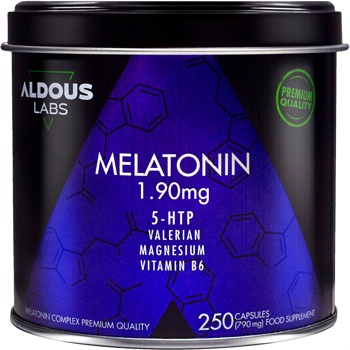 Melatonina Con Magnesio, 5-htp, Valeriana Y Vitamina B6 Aldous Labs