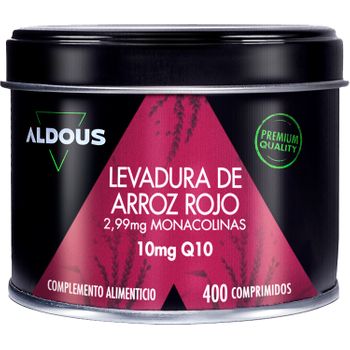 Levadura De Arroz Rojo Con Coenzima Q10 Aldous Labs | 400 Comprimidos