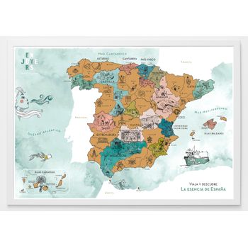 Mapa de España para rascar