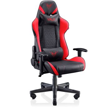 Silla Gaming Valk Nyx Roja - Reclinable, Transpirable, Reposabrazos 2d