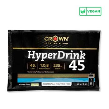 Crown Sport Nutrition - Hyperdrink 45 - 1 X 45 G - Bebida Isotónica Alta En Carbohidratos