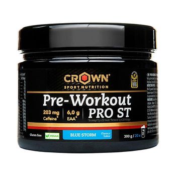 Crown Sport Nutrition - Pre Workout Pro St 300 G - 203 Mg De Cafeína Por Dosis -  Sabor: B