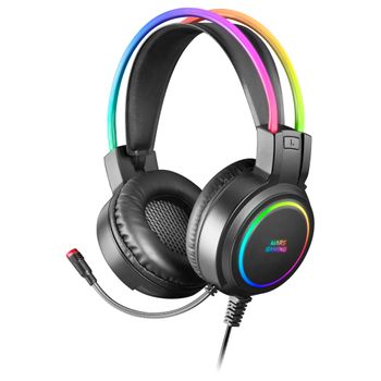 Mars Gaming Mhrgb Auriculares Rgb Chroma 360º Con Micro Negro