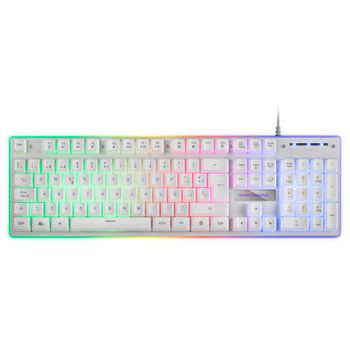 Mars Gaming Mk220w Blanco, Teclado Gaming H-mech, Frgb, Antighosting, Idioma Español