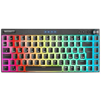 Mars Gaming Mkcloud, Teclado Inalámbrico Rgb Negro, Switch Outemu Sq Pro Rojo, Español