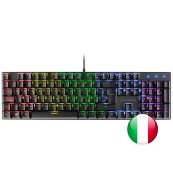 Teclado gaming mecánico mars gaming mkxtklres - switch rojo